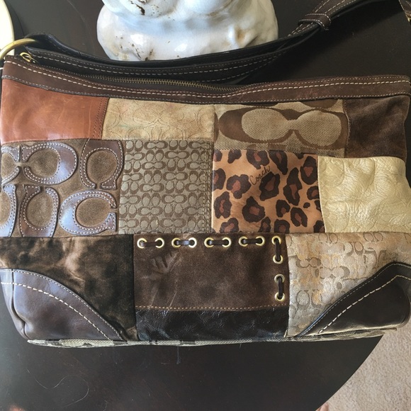 VINTAGE COACH BAG ANIMAL PRINT - Picture 9 of 16